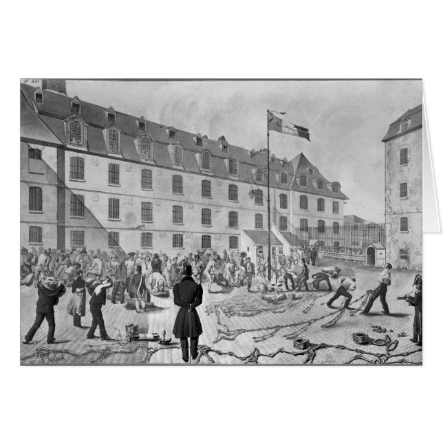 Preparing the shackling of the convicts (Front Horizontal)