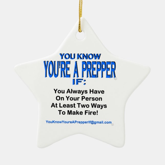 PREPPER 00002 CERAMIC TREE DECORATION (Front)