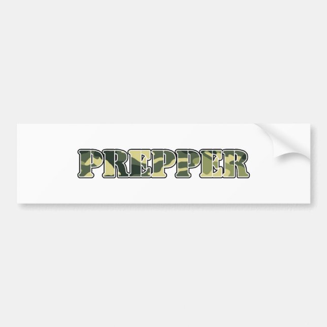 Prepper Bumper Sticker (Front)
