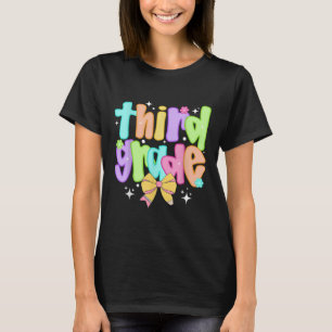 Preppy 3rd Grade Teacher Team Bow Back To School G T-Shirt