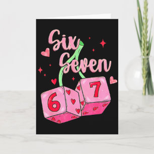 Preppy 67 Valentine Six Seven Dice 6 7 Men Women K Card