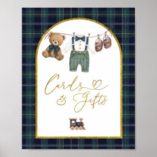 Preppy a little gentleman Cards and Gifts Poster