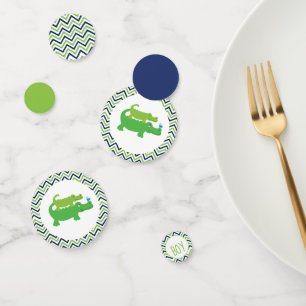 Preppy Alligator Baby Shower Confetti Decorations