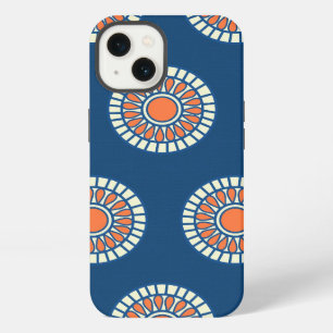 Preppy arabesque polka dot dots tribal pattern iPhone 13 case