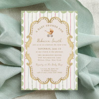 Preppy Baby Carriage Grandmillennial Baby Shower
