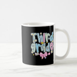 Preppy Back To School Pink Coquette Floral Cute Th Coffee Mug
