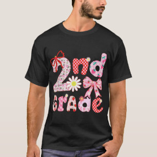 Preppy Back To School Strawberry Coquette 2Nd  T-Shirt