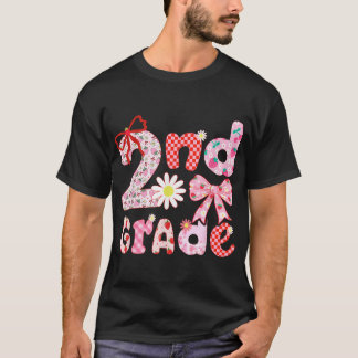 Preppy Back To School Strawberry Coquette 2Nd  T-Shirt