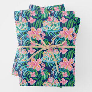 Preppy Birthday Wrapping Paper