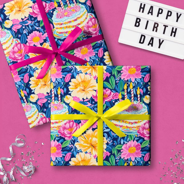 Preppy Birthday Wrapping Paper (Creator Uploaded)