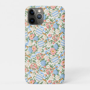 Preppy Blue Floral Pickleball Player Gift Case-Mate iPhone Case