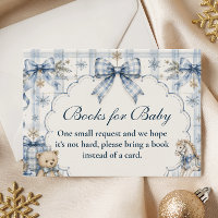 Preppy Blue Snowflake Books for Baby