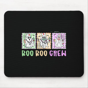 Preppy Boo Crew Nurse Halloween Costume Women Men Mouse Pad