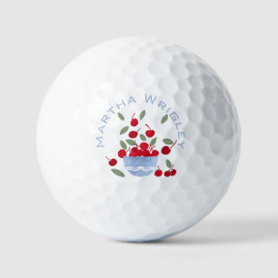 Preppy Bowl of Cherries Golf Balls