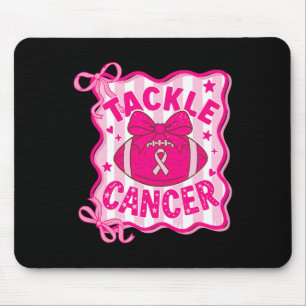Preppy Breast Tackle Cancer Awareness Footll Coque Mouse Pad