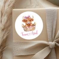 Preppy Bull or Heifer Team Girl Sticker