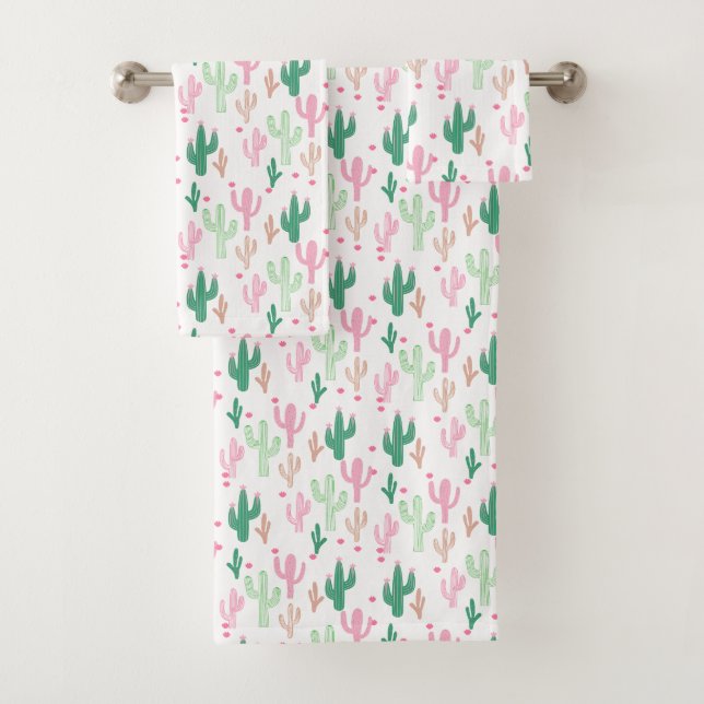 Preppy Cacti Towel Set (Insitu)