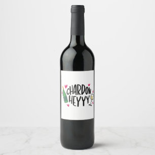 Preppy Chardonnay Wine Funny Label