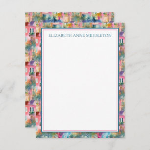 Preppy Charleston Houses Personalised Enclosure Card
