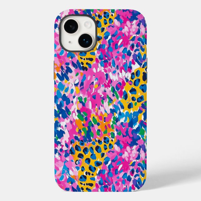 Preppy Cheetah Print Case-Mate iPhone Case (Back)