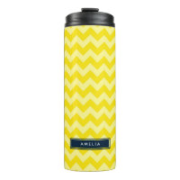 Preppy Chevron in Shades of Yellow Monogram