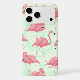 Preppy Chic Elegant Pink Flamingo Pattern