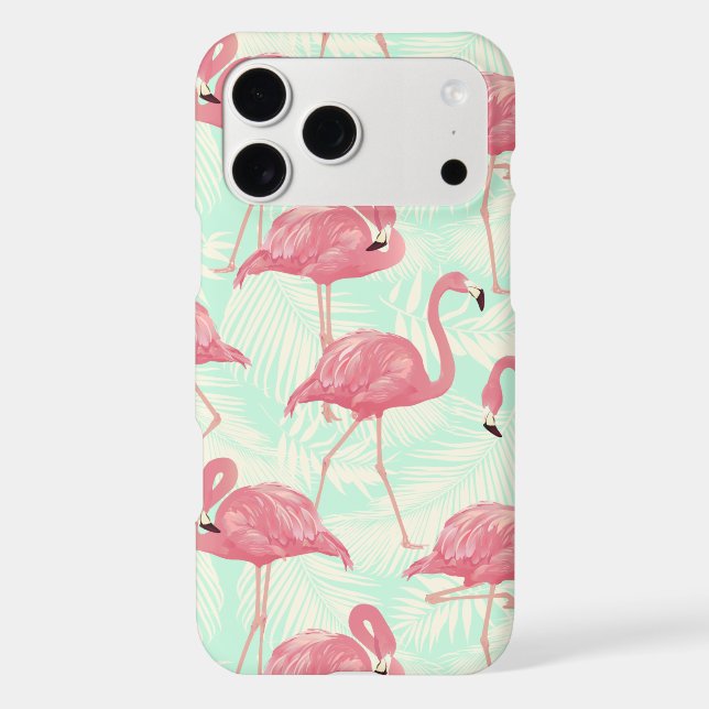 Preppy Chic Elegant Pink Flamingo Pattern (Back)
