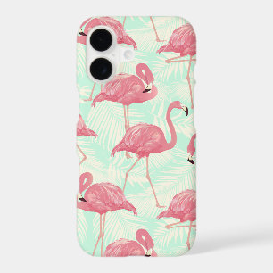 Preppy Chic Elegant Pink Flamingo Pattern