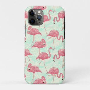 Preppy Chic Elegant Pink Flamingo Pattern Case-Mate iPhone Case