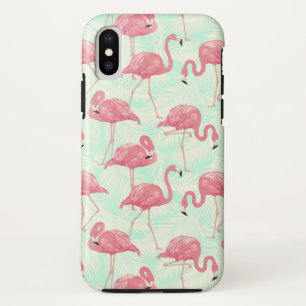 Preppy Chic Elegant Pink Flamingo Pattern Case-Mate iPhone Case