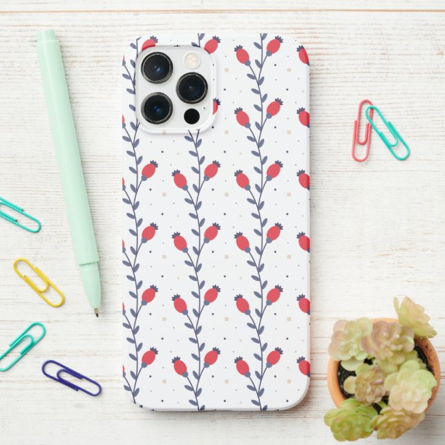 Preppy Chic Elegant Trendy Pattern iPhone Case (On Desk)