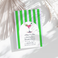 Preppy Chic Martini Gen Z Golf Bachelorette Party