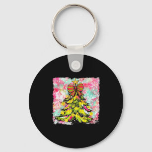 Preppy Christmas Tree Sungles Coquette Xmas Girly  Key Ring