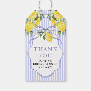 Preppy Citrus Bridal Shower Thank You Favor Tags