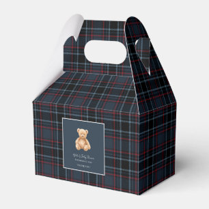 Preppy Classic Teddy Bear Baby Shower Favour Box