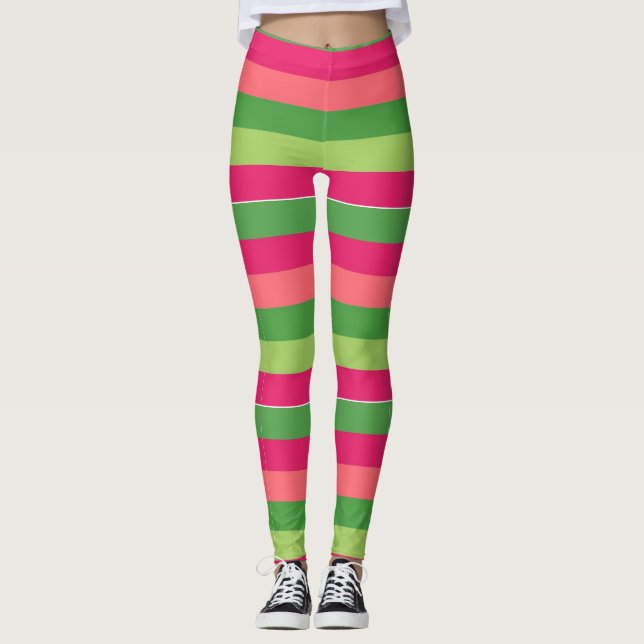 Preppy colour leggings (Front)