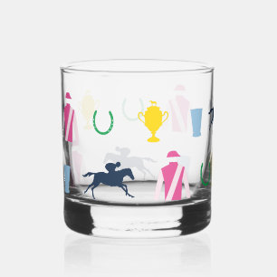 Preppy Derby Icons  Whiskey Glass