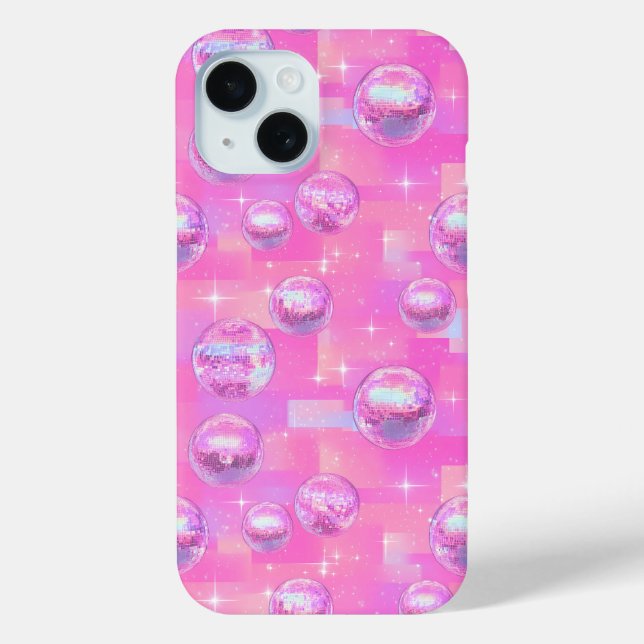 Preppy Disco Ball Phone Case (Back)