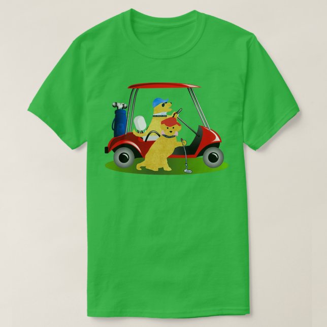 Preppy Dogs Golf T-Shirt (Design Front)