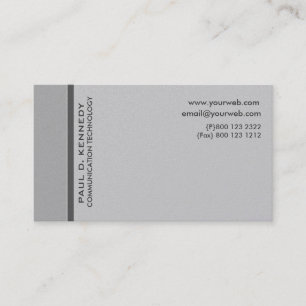 Preppy  Enough Subtle Neutral Colour Minimalist Business Card