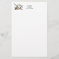 Preppy Equestrian Horse Jumping Through Horn Colou