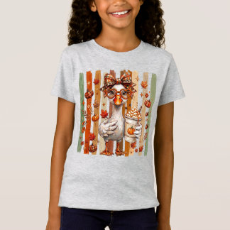Preppy Fall Silly Goose Coquette Autumn Pumpkin Sp T-Shirt