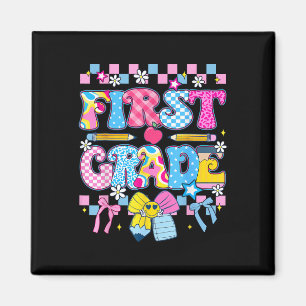 Preppy First Grade Back To School 1st Grade Teache Magnet