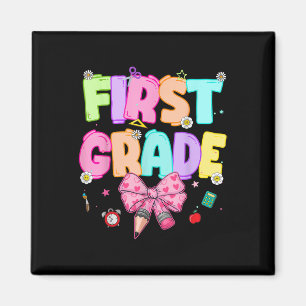 Preppy First Grade Back To School 1st Grade Teache Magnet