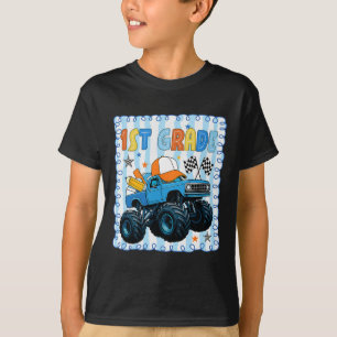 Preppy First Grade Back To School Funny Truck For T-Shirt