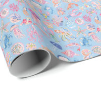 Preppy Floral Ocean Sealife