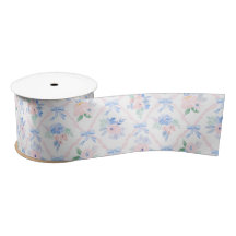 Preppy floral ribbonerie watercolor flowers bows