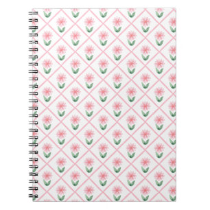 Preppy floral trellis grandmillenial notebook