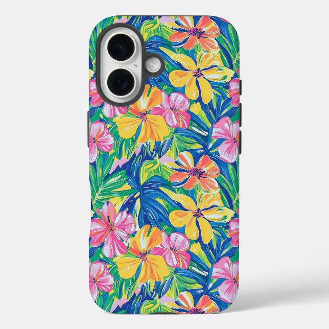 Preppy Floral Tropical  Case-Mate iPhone Case (Back)