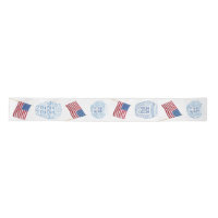 Preppy Ginger Jars & American Flags Red White Blue